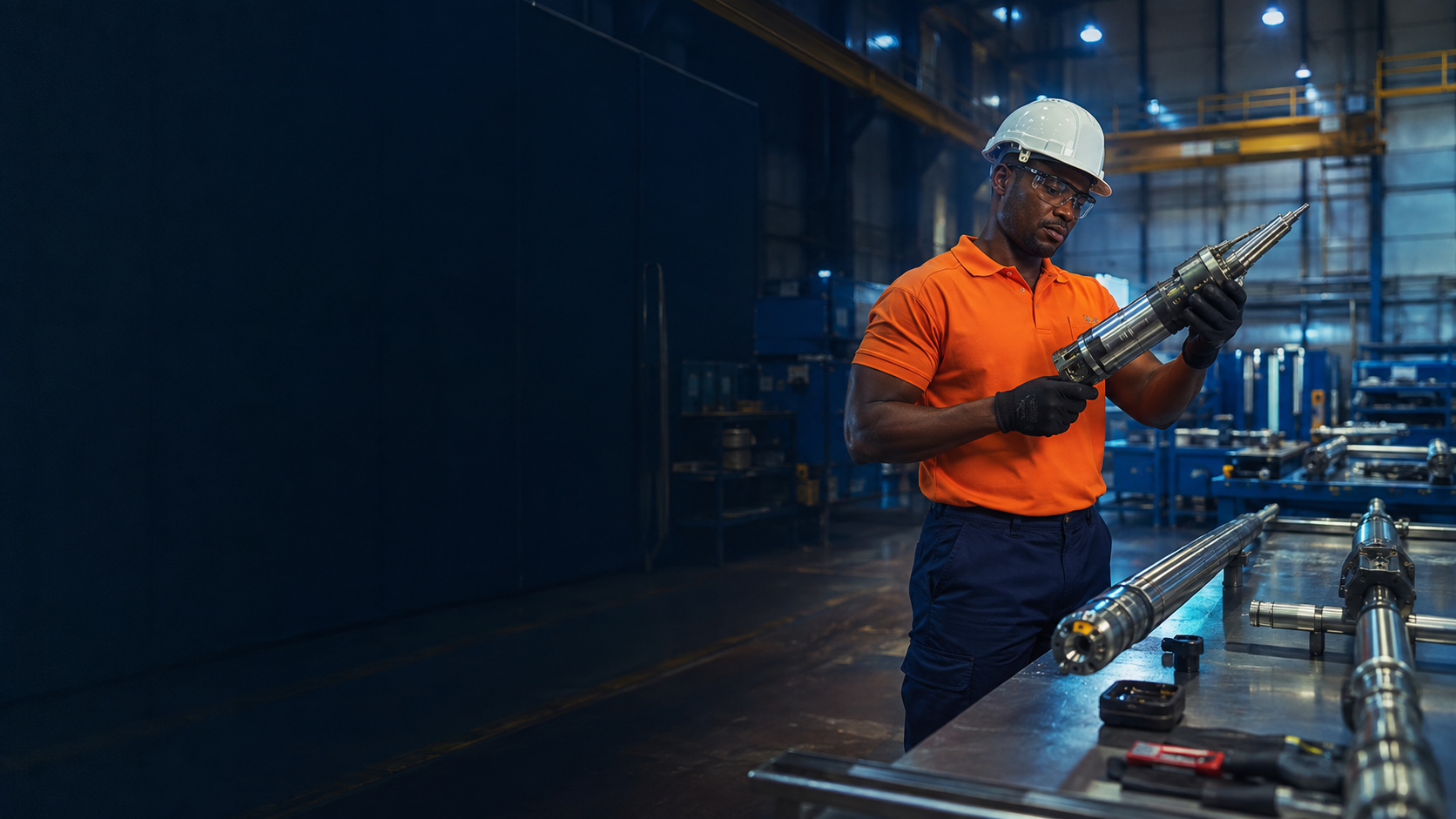 Technical professionals working in an industrial facility